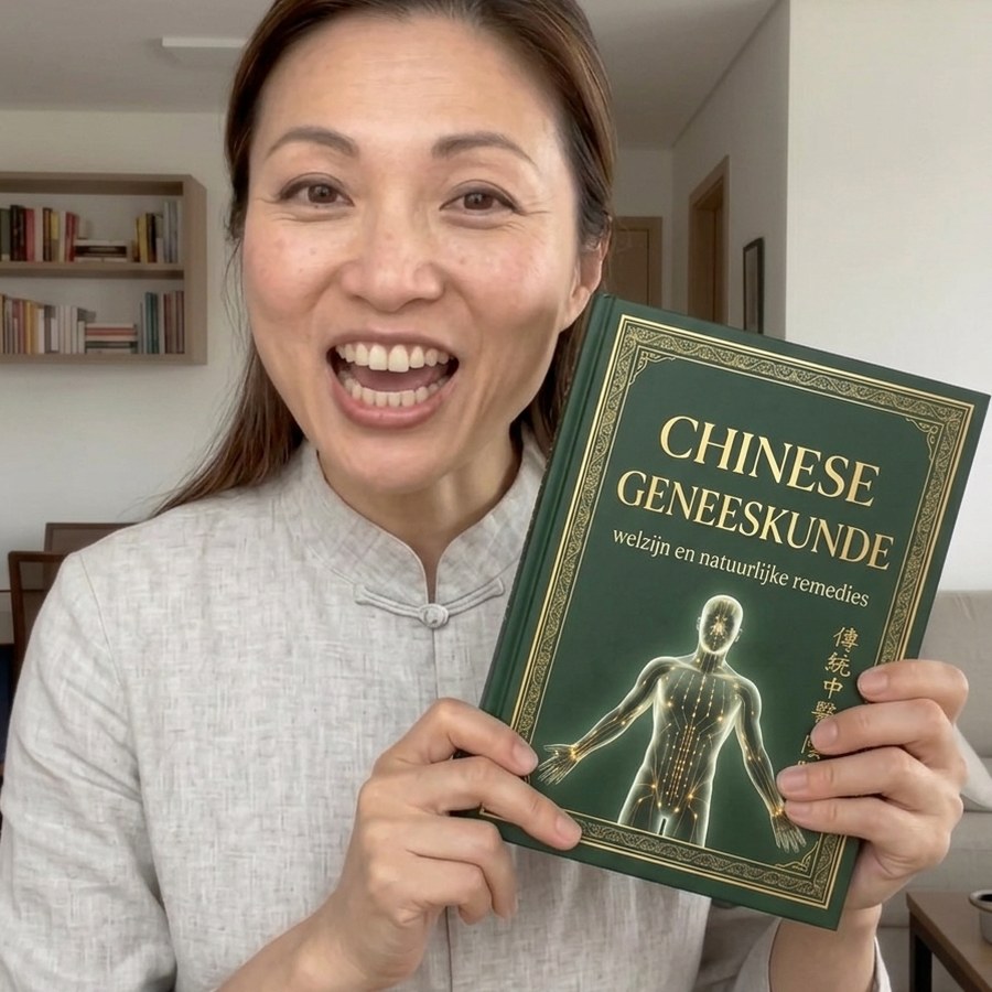 Kiara Yang, specialist in traditionele Chinese geneeskunde, met haar boek